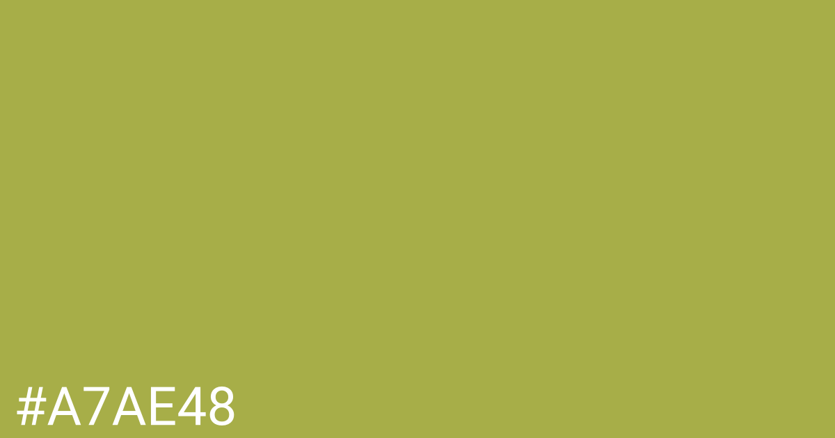 Hex color #a7ae48 graphic