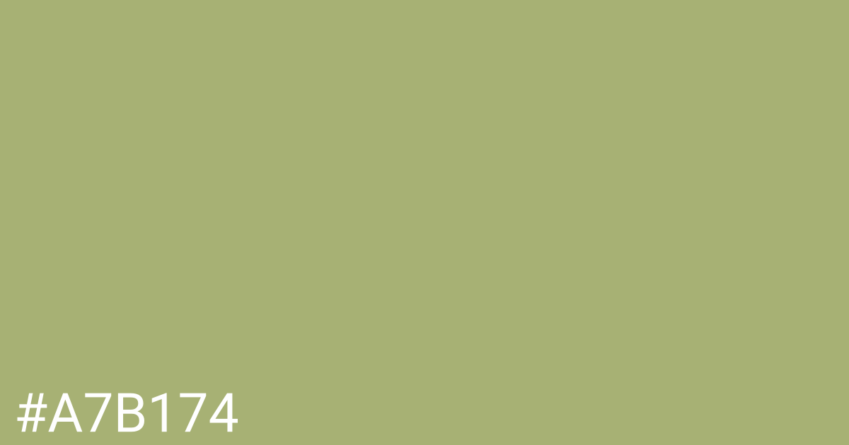 Hex color #a7b174 graphic