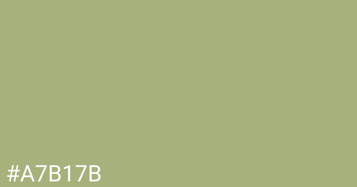 Hex color #a7b17b graphic