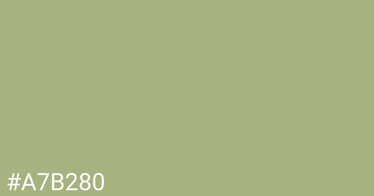 Hex color #a7b280 graphic