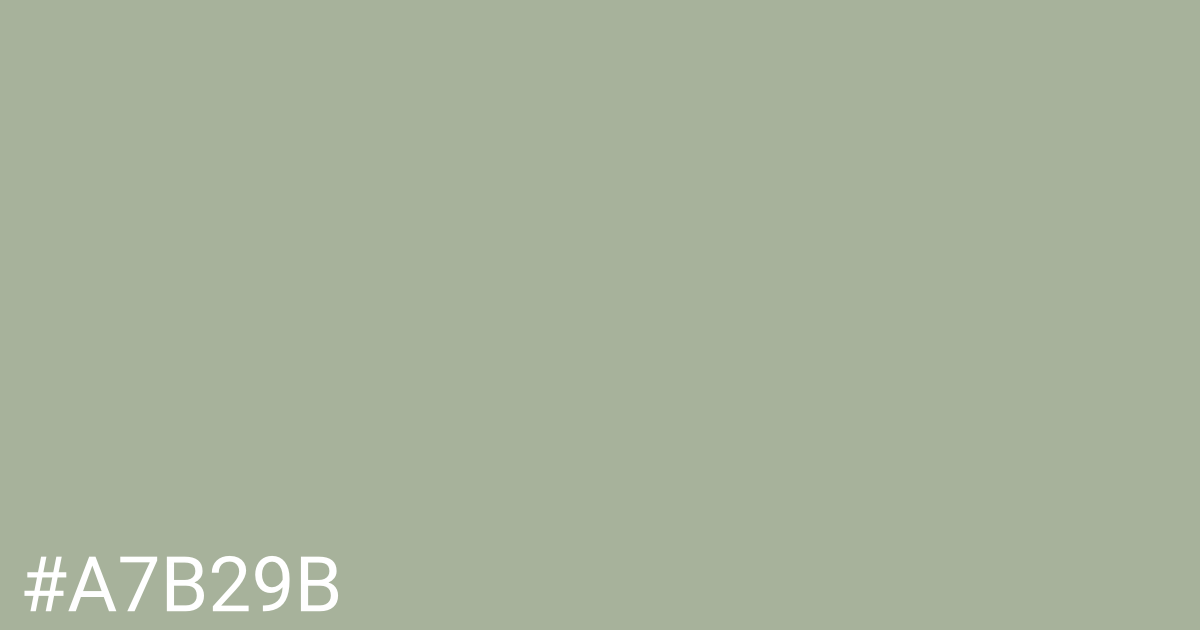 Hex color #a7b29b graphic