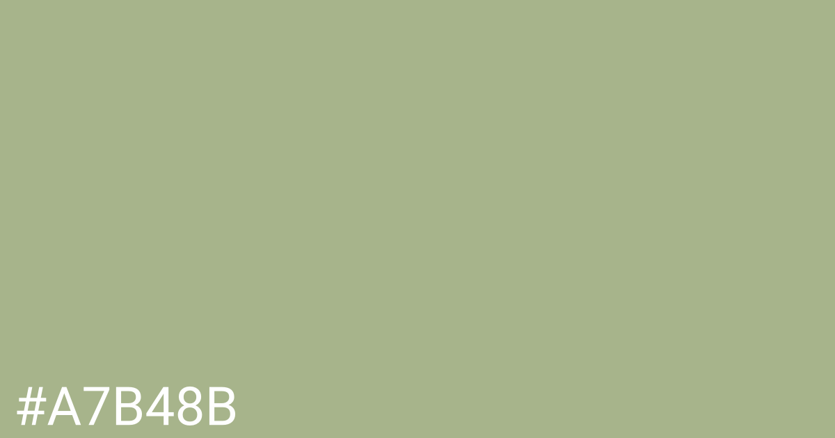 Hex color #a7b48b graphic