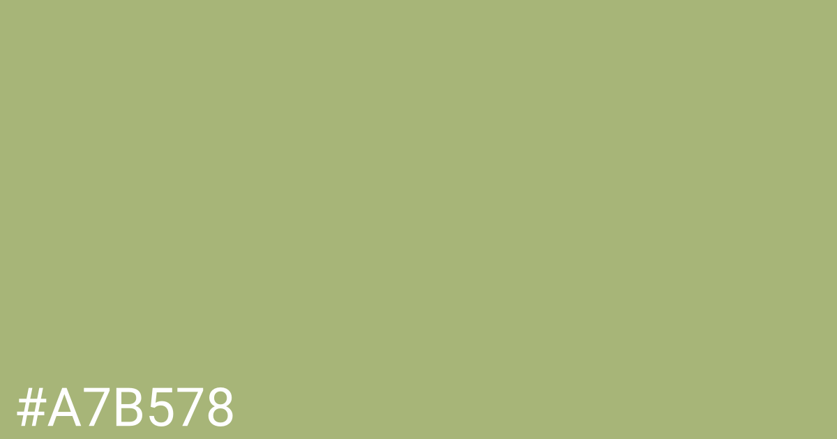 Hex color #a7b578 graphic