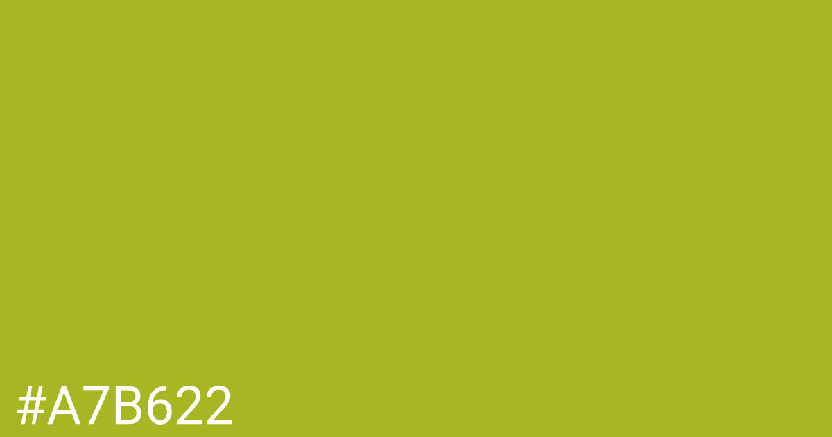 Hex color #a7b622 graphic