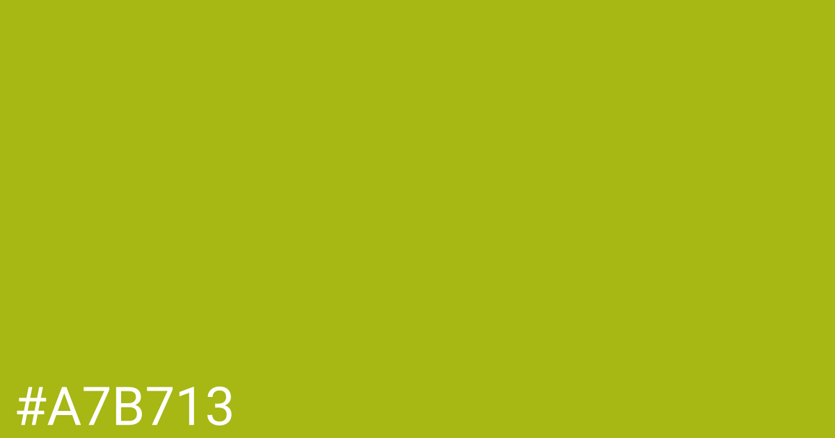 Hex color #a7b713 graphic