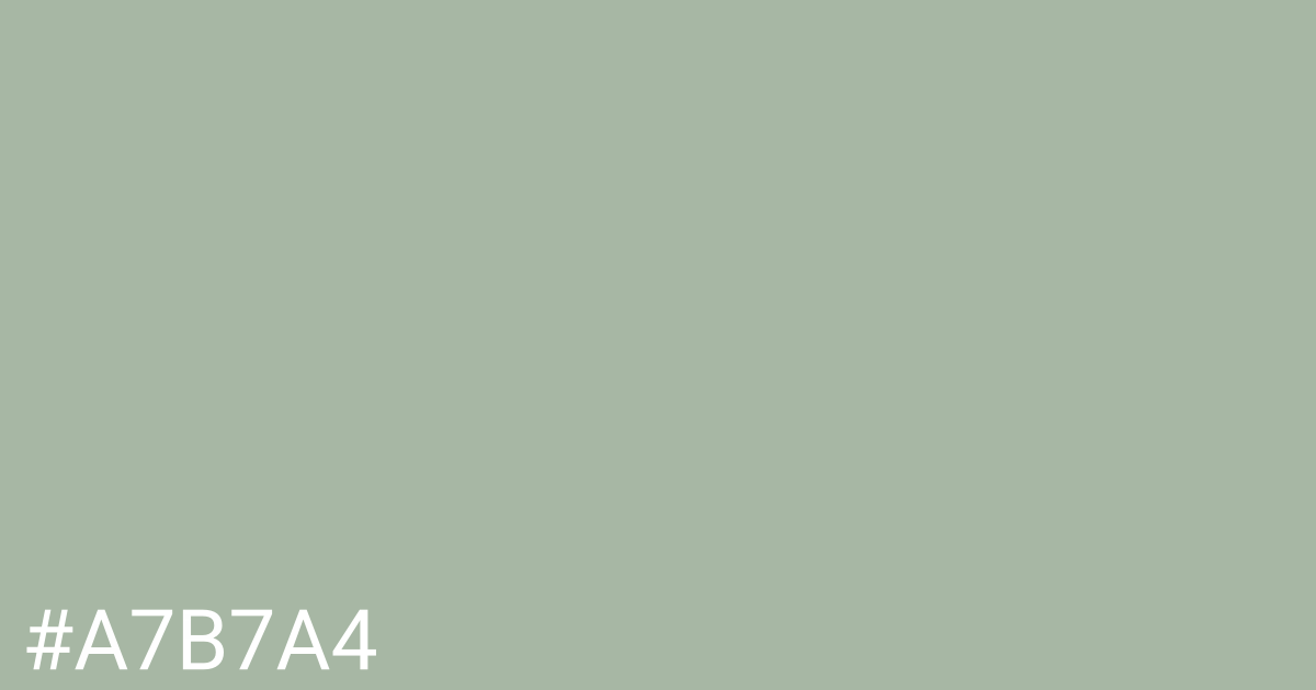 Hex color #a7b7a4 graphic