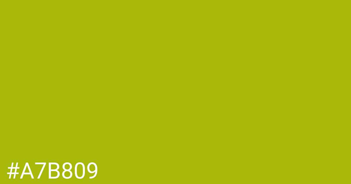 Hex color #a7b809 graphic