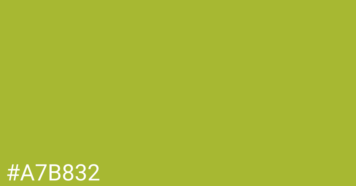 Hex color #a7b832 graphic