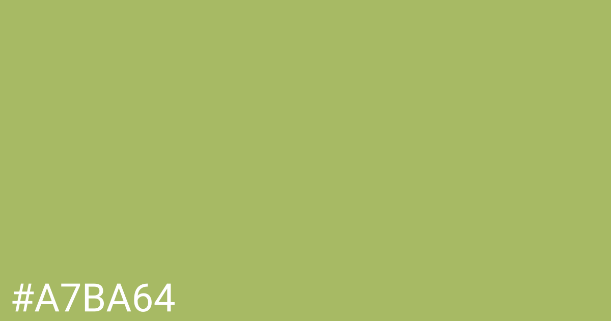 Hex color #a7ba64 graphic