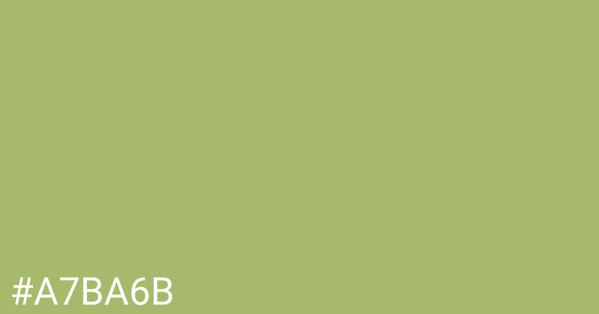 Hex color #a7ba6b graphic