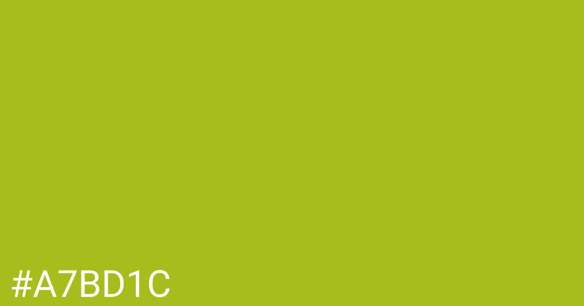 Hex color #a7bd1c graphic