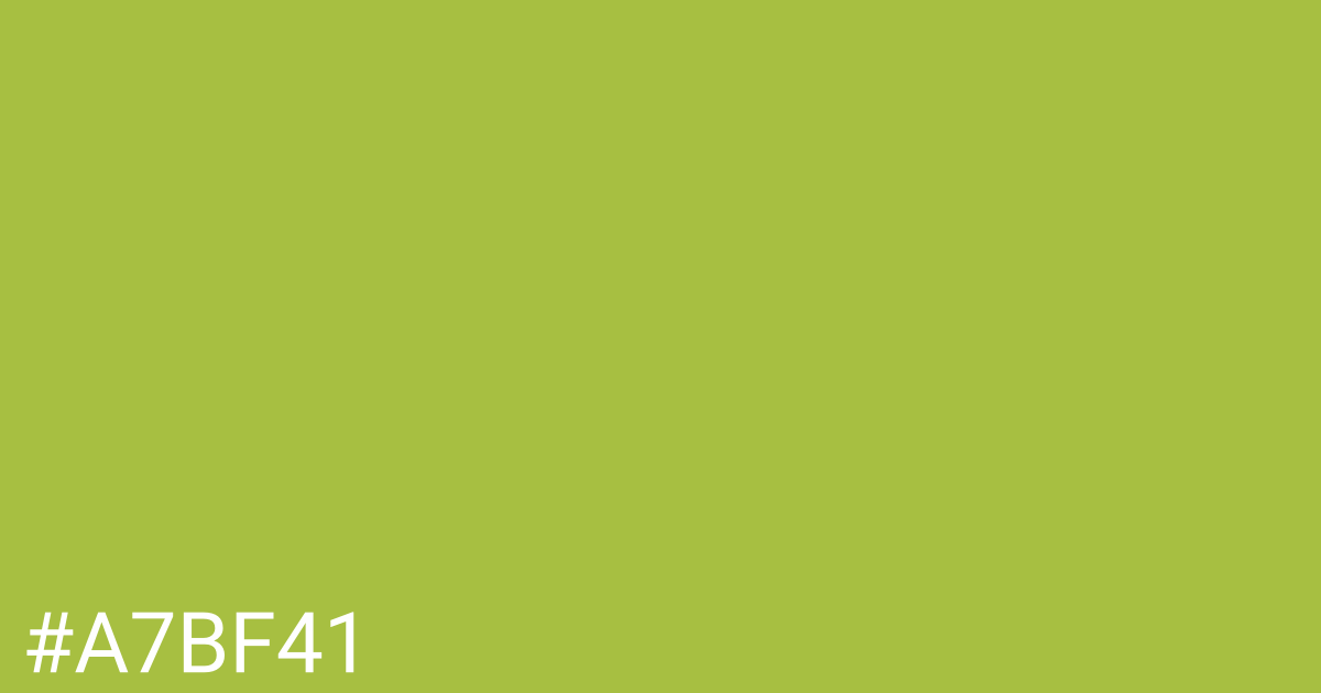 Hex color #a7bf41 graphic