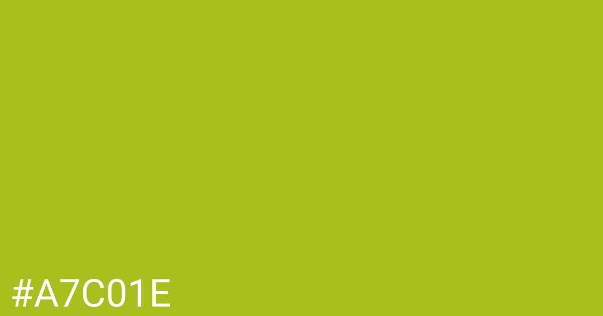 Hex color #a7c01e graphic