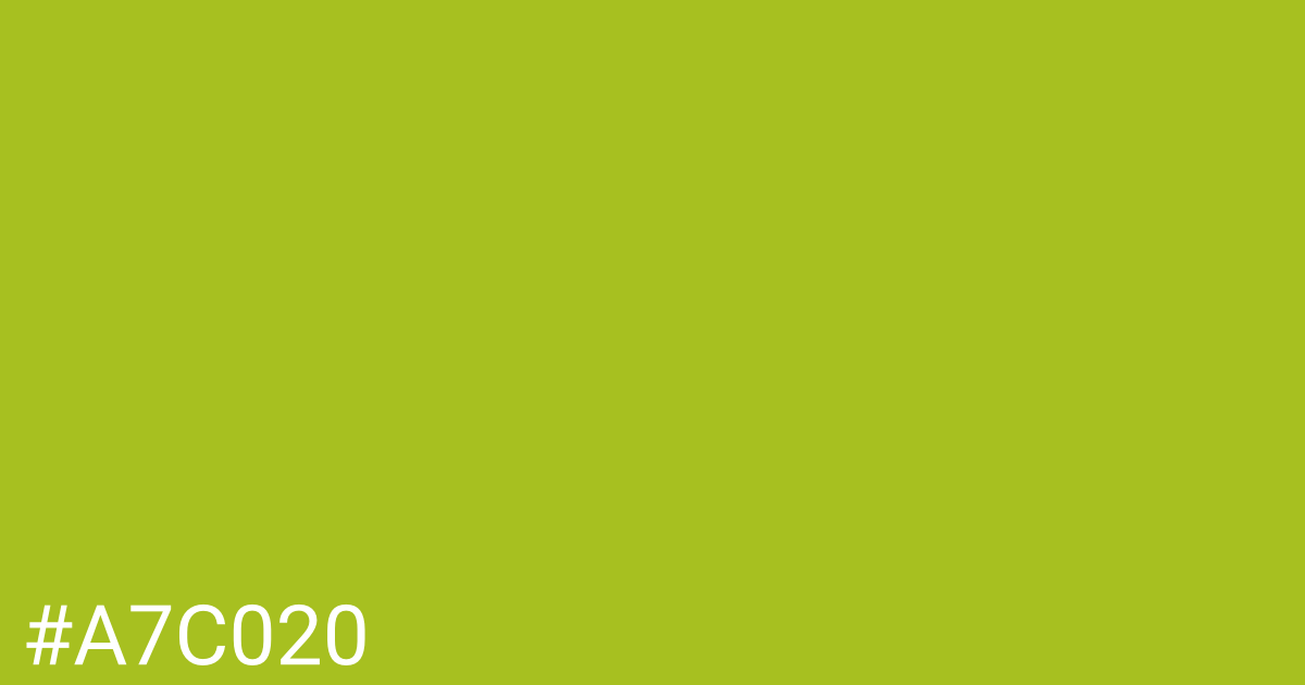 Hex color #a7c020 graphic