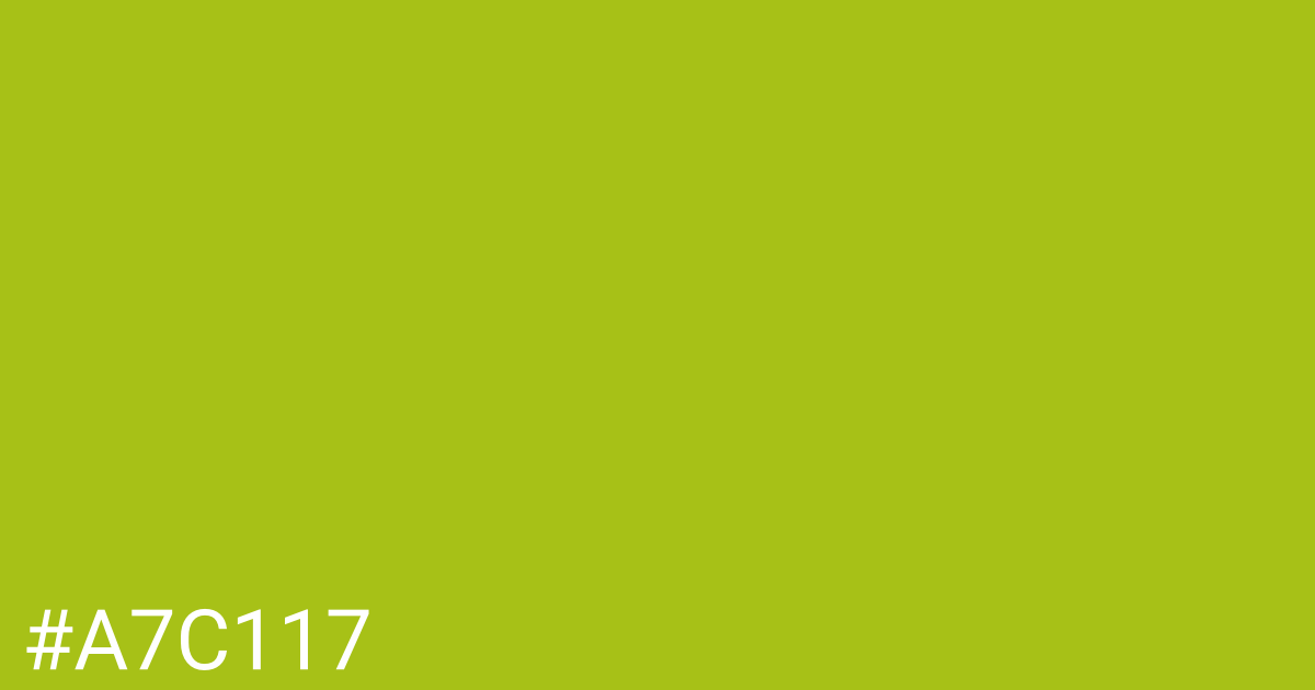 Hex color #a7c117 graphic