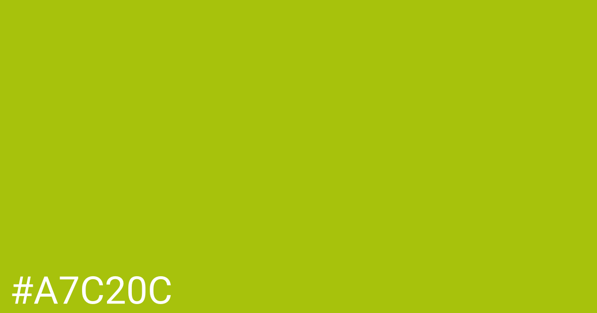 Hex color #a7c20c graphic