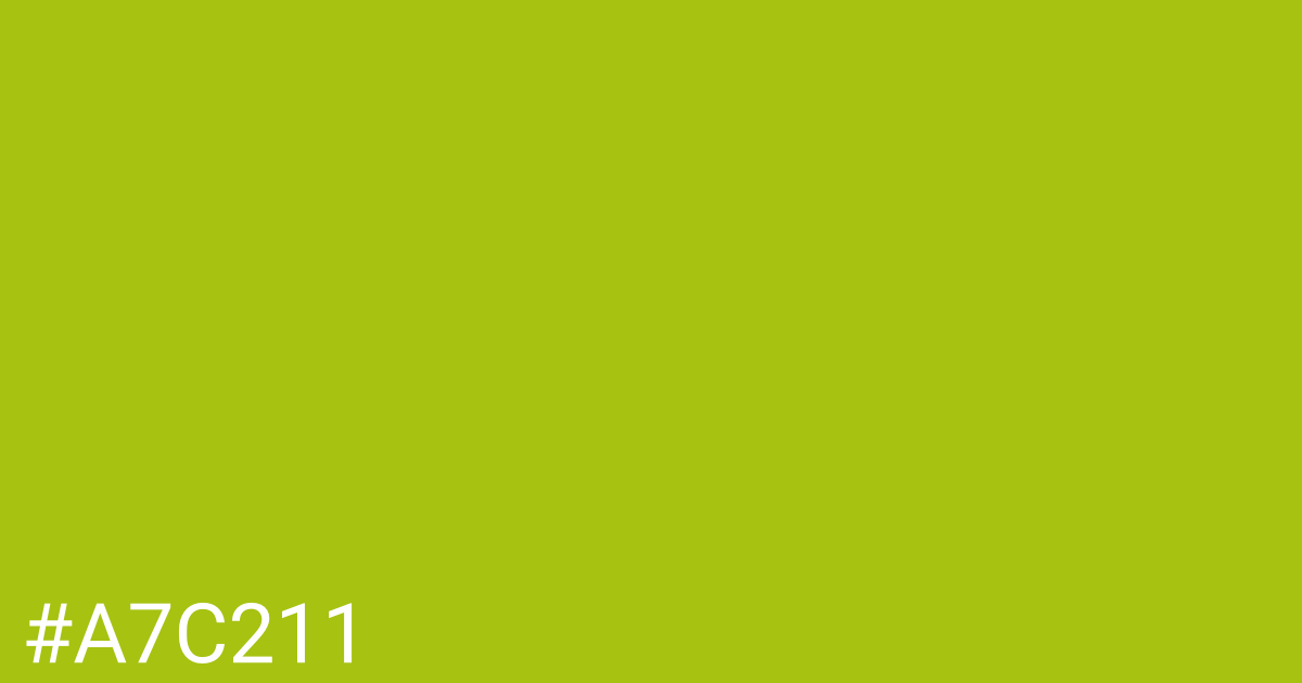 Hex color #a7c211 graphic