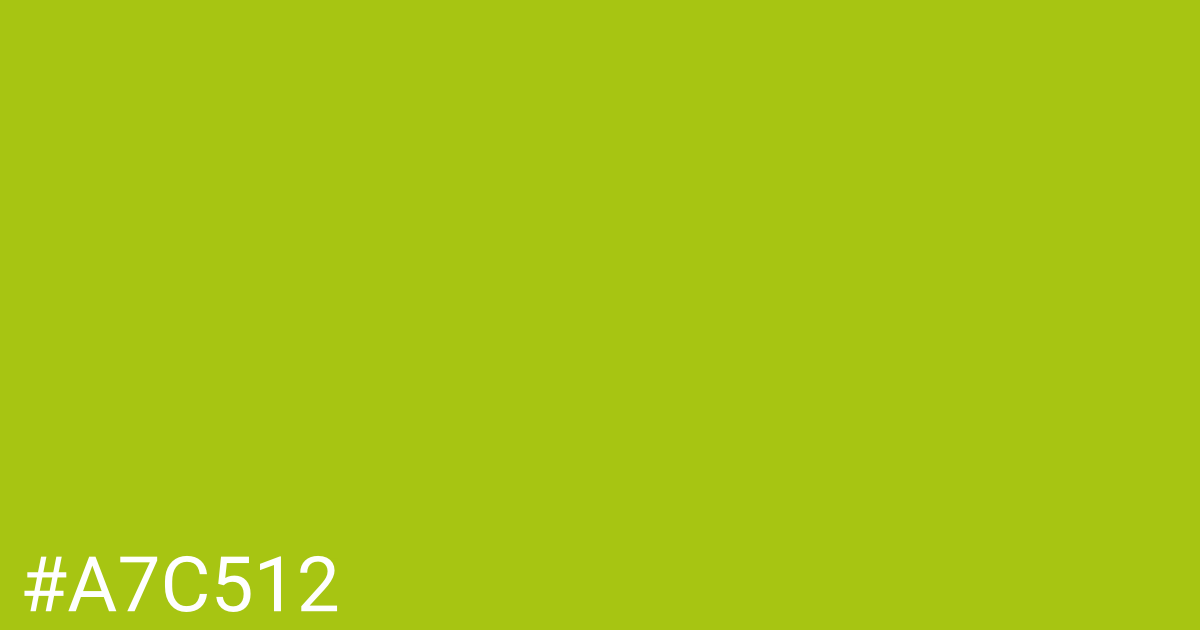 Hex color #a7c512 graphic