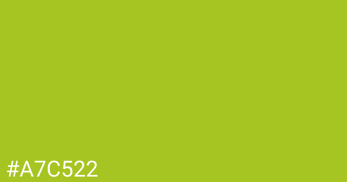 Hex color #a7c522 graphic