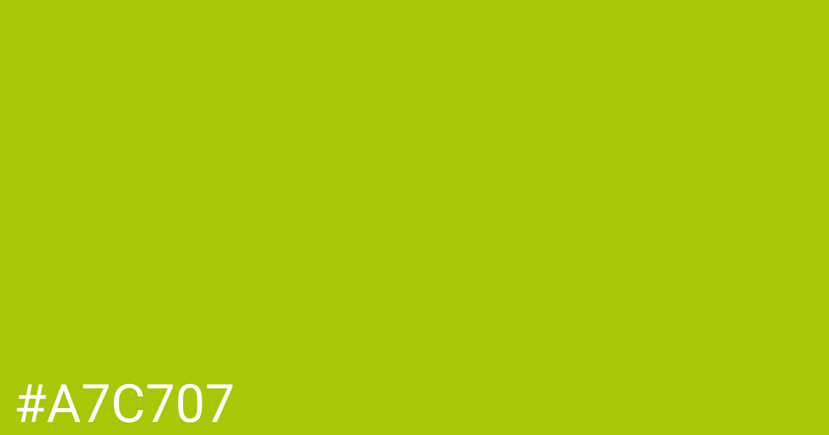 Hex color #a7c707 graphic