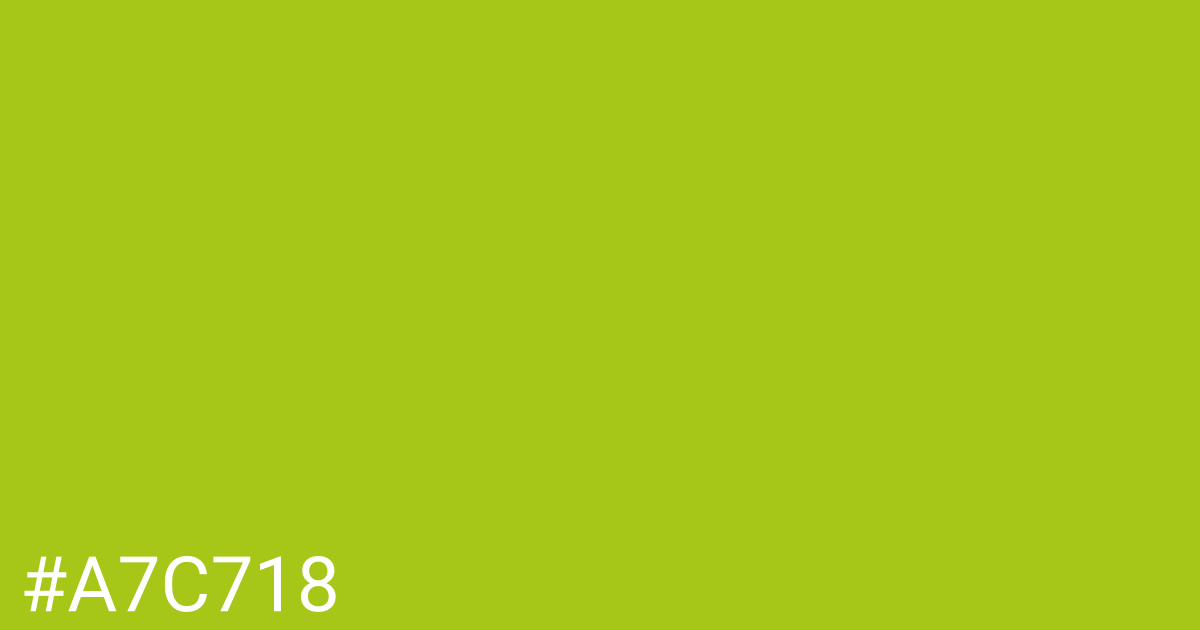 Hex color #a7c718 graphic