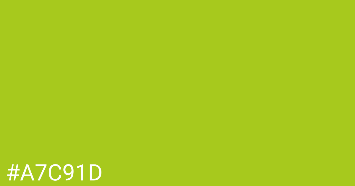 Hex color #a7c91d graphic