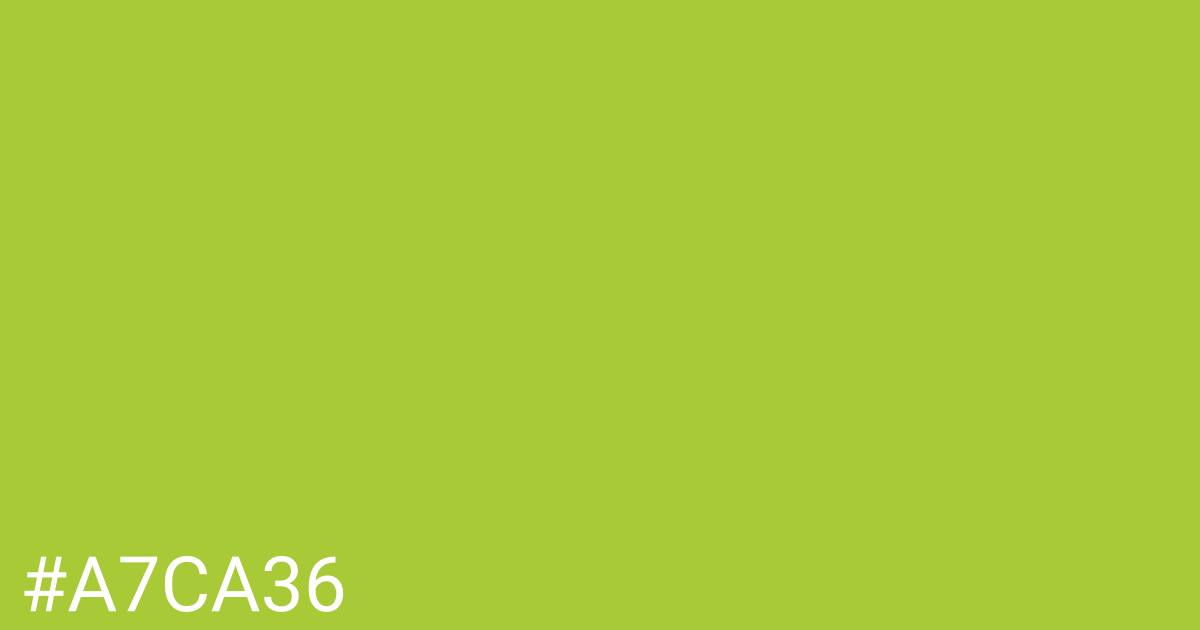 Hex color #a7ca36 graphic