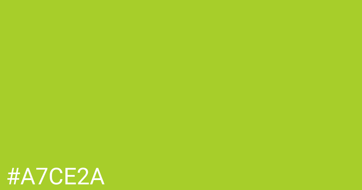 Hex color #a7ce2a graphic