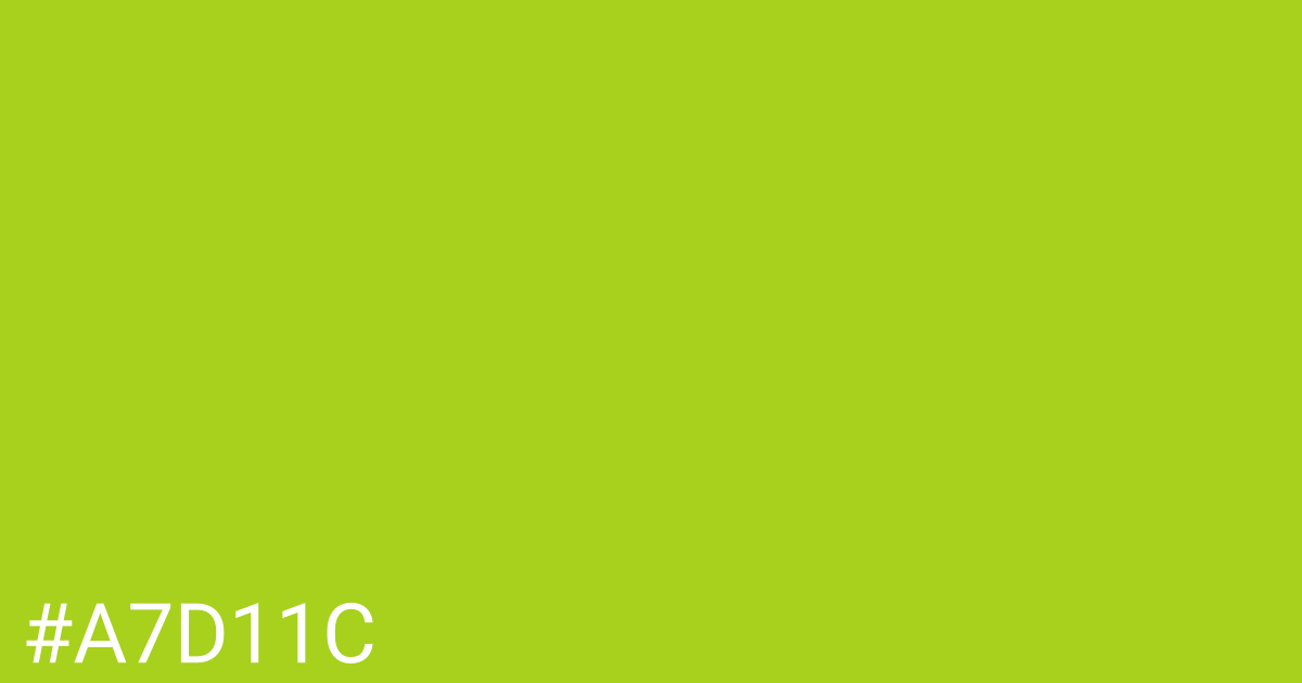Hex color #a7d11c graphic