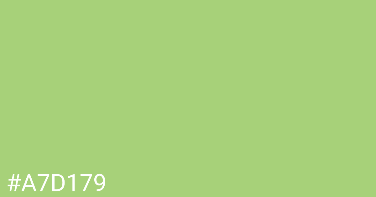 Hex color #a7d179 graphic