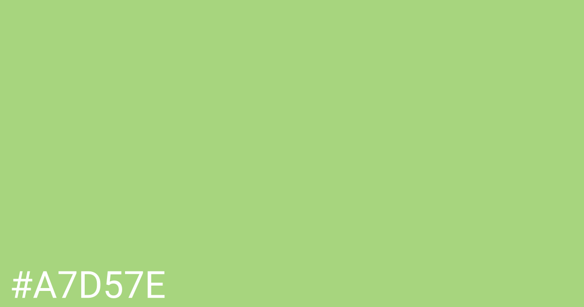 Hex color #a7d57e graphic
