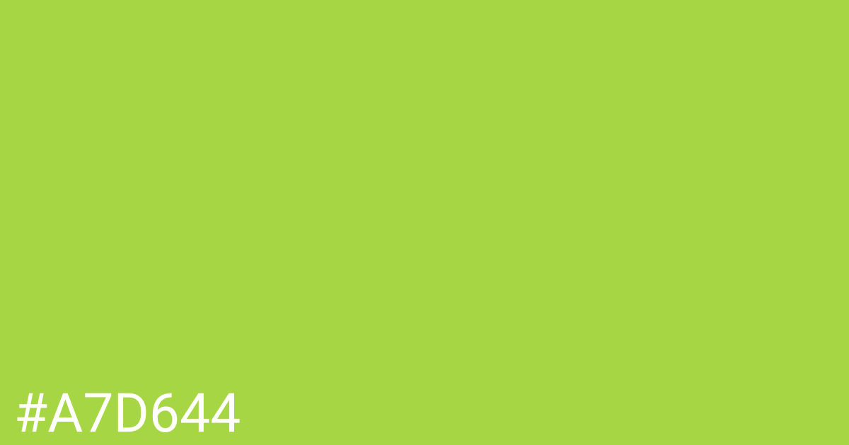 Hex color #a7d644 graphic