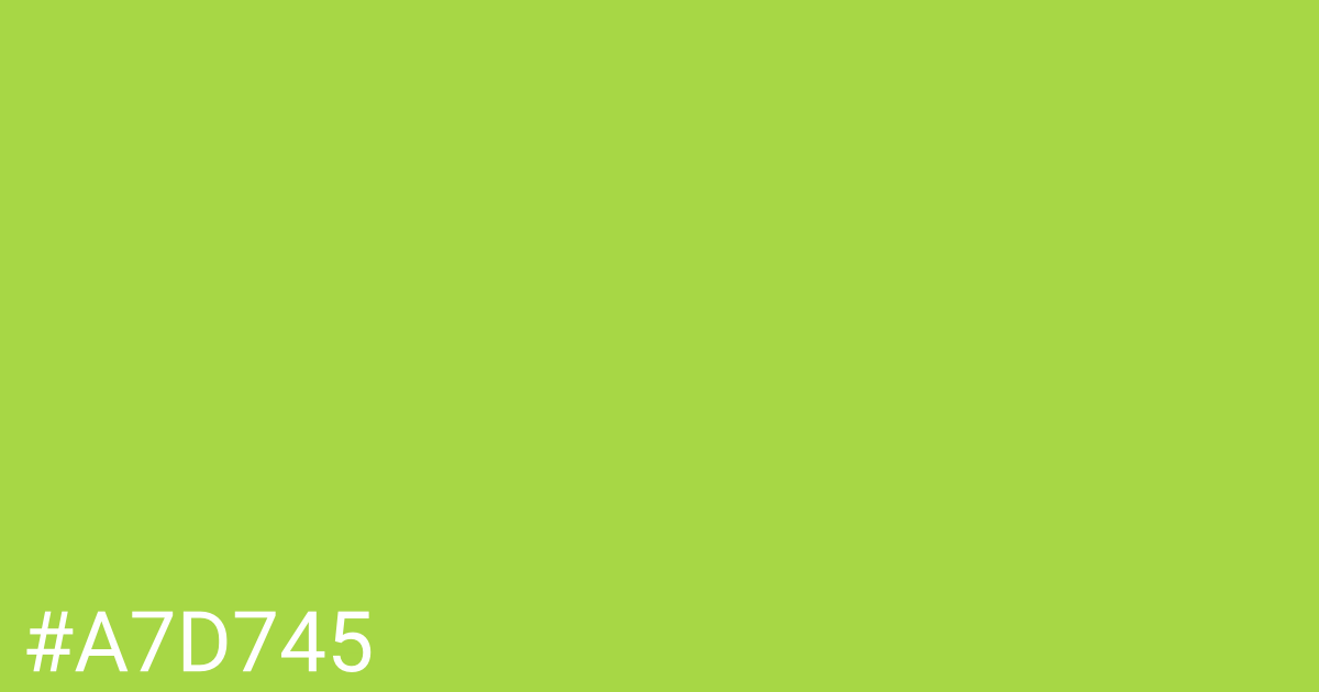 Hex color #a7d745 graphic