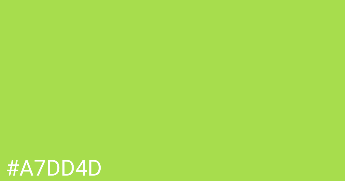 Hex color #a7dd4d graphic