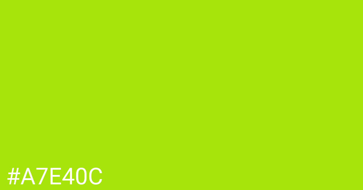 Hex color #a7e40c graphic