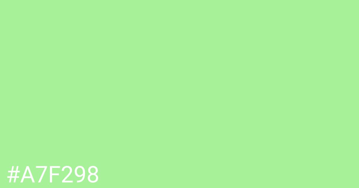 Hex color #a7f298 graphic