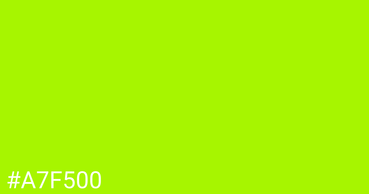 Hex color #a7f500 graphic