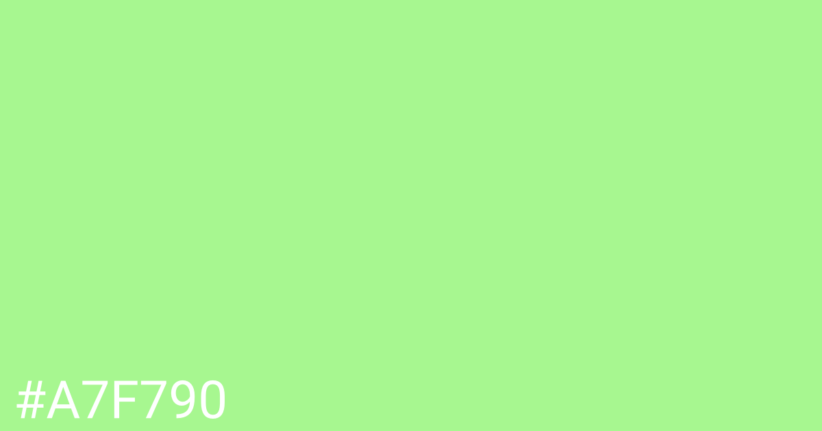 Hex color #a7f790 graphic