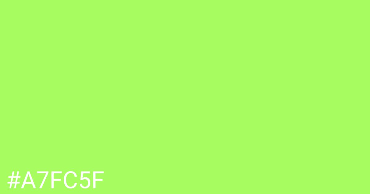 Hex color #a7fc5f graphic