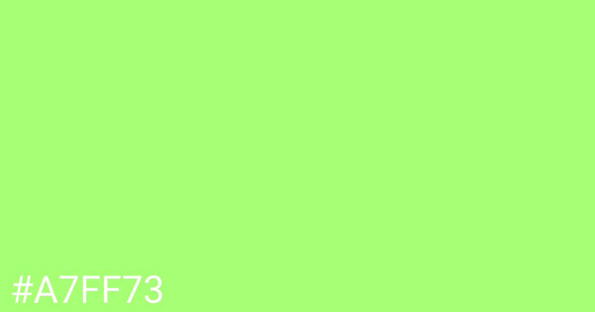 Hex color #a7ff73 graphic