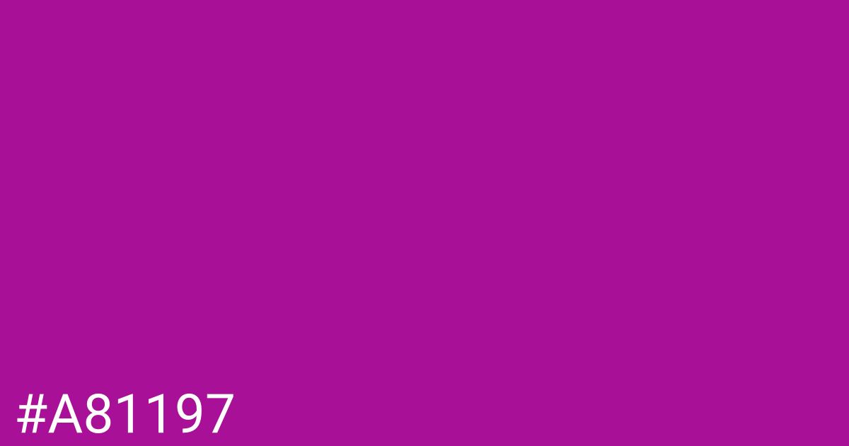 Hex color #a81197 graphic
