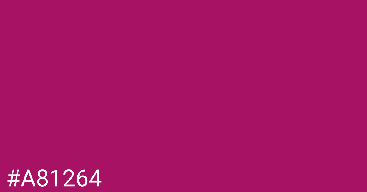 Hex color #a81264 graphic