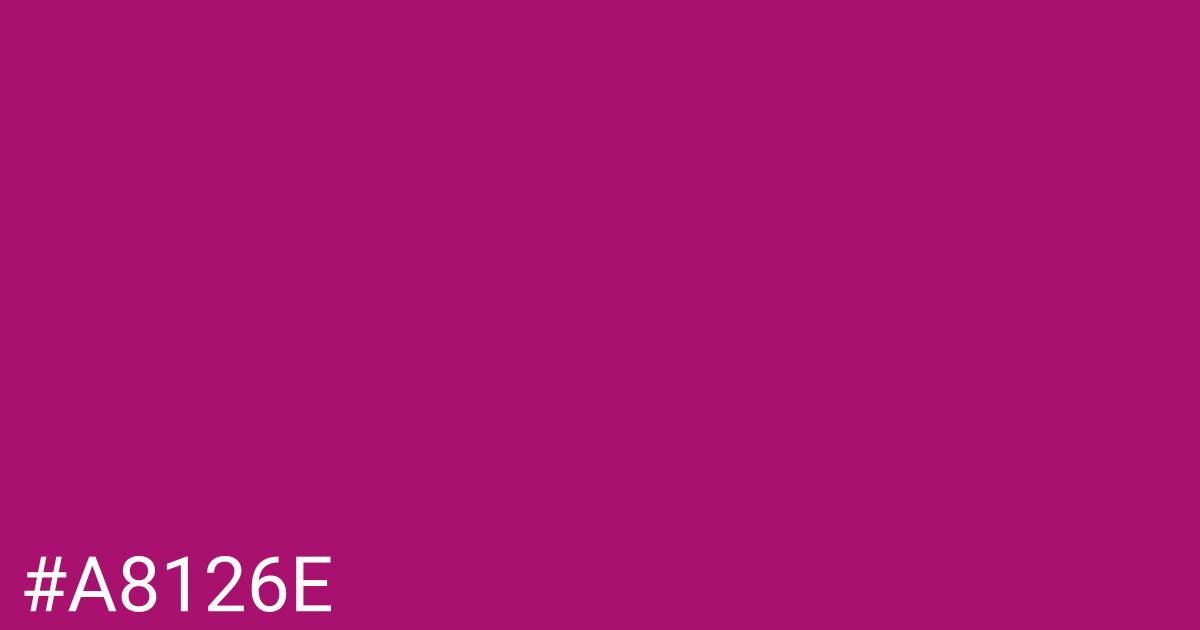 Hex color #a8126e graphic