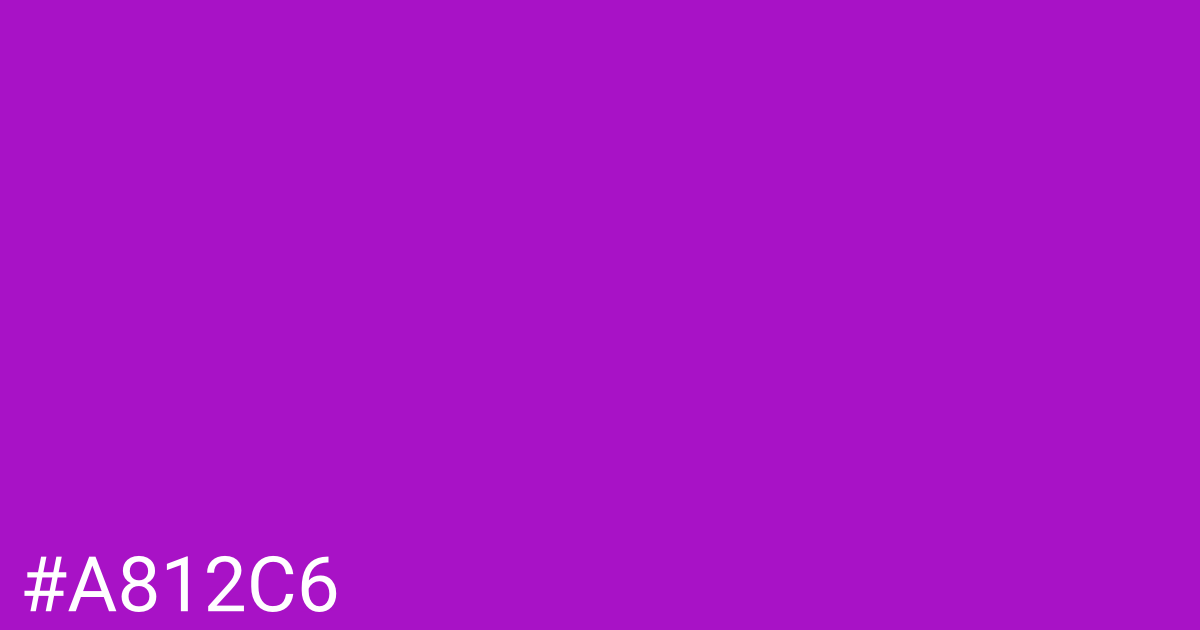 Hex color #a812c6 graphic
