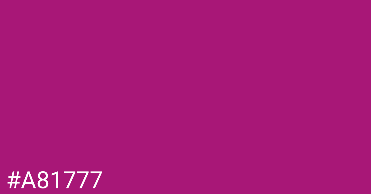 Hex color #a81777 graphic