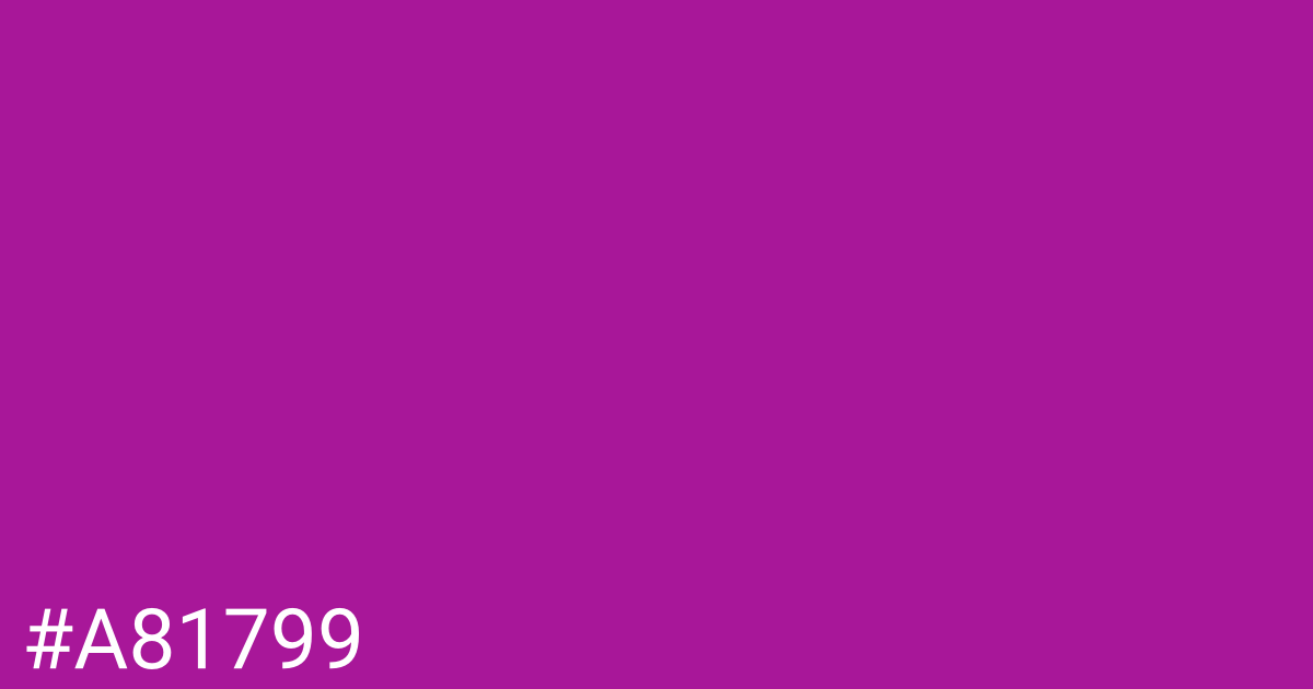 Hex color #a81799 graphic