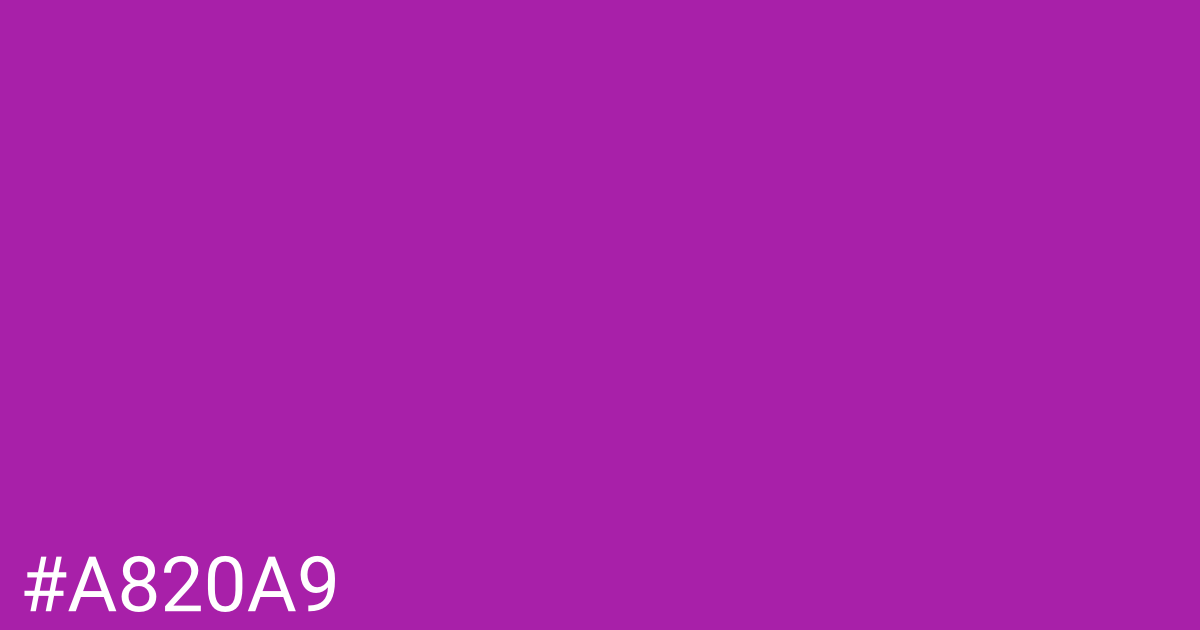Hex color #a820a9 graphic
