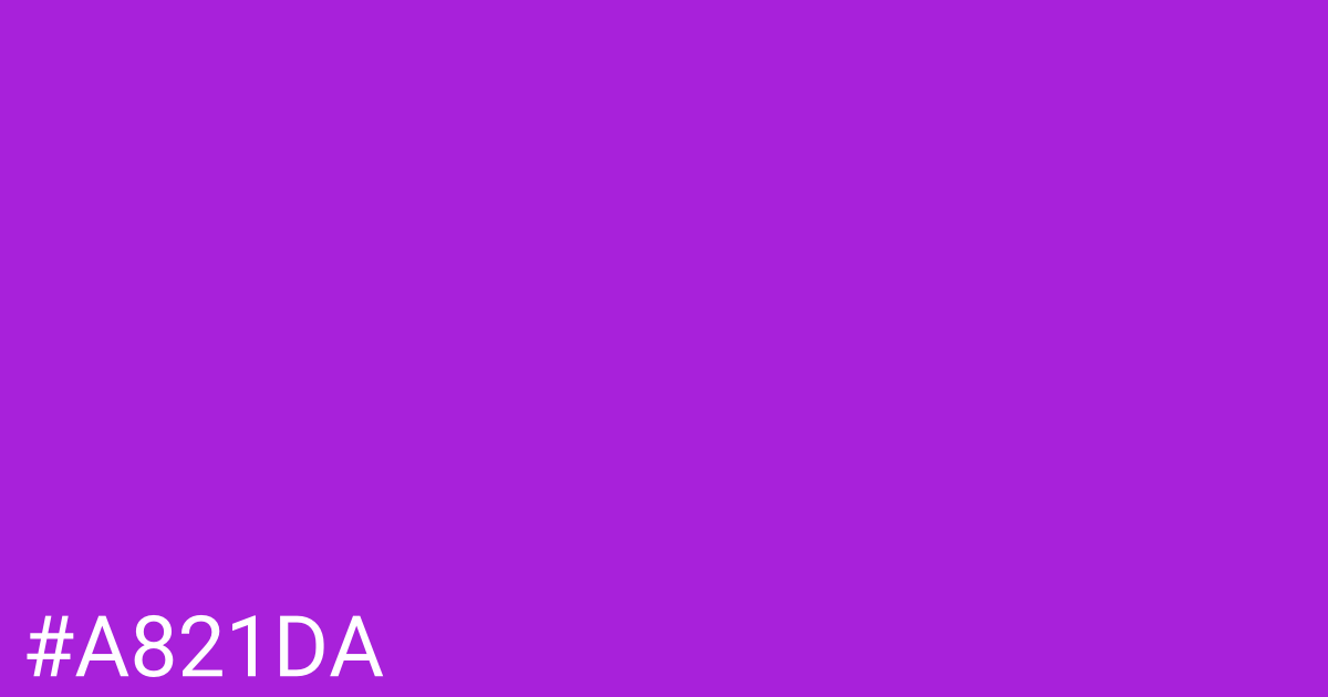 Hex color #a821da graphic