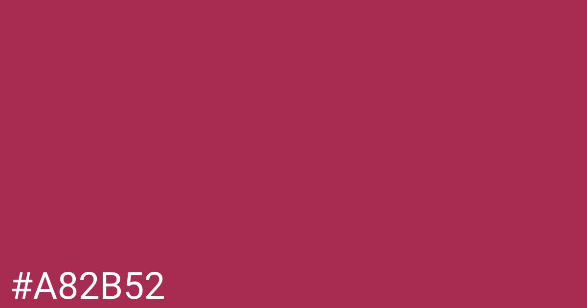 Hex color #a82b52 graphic