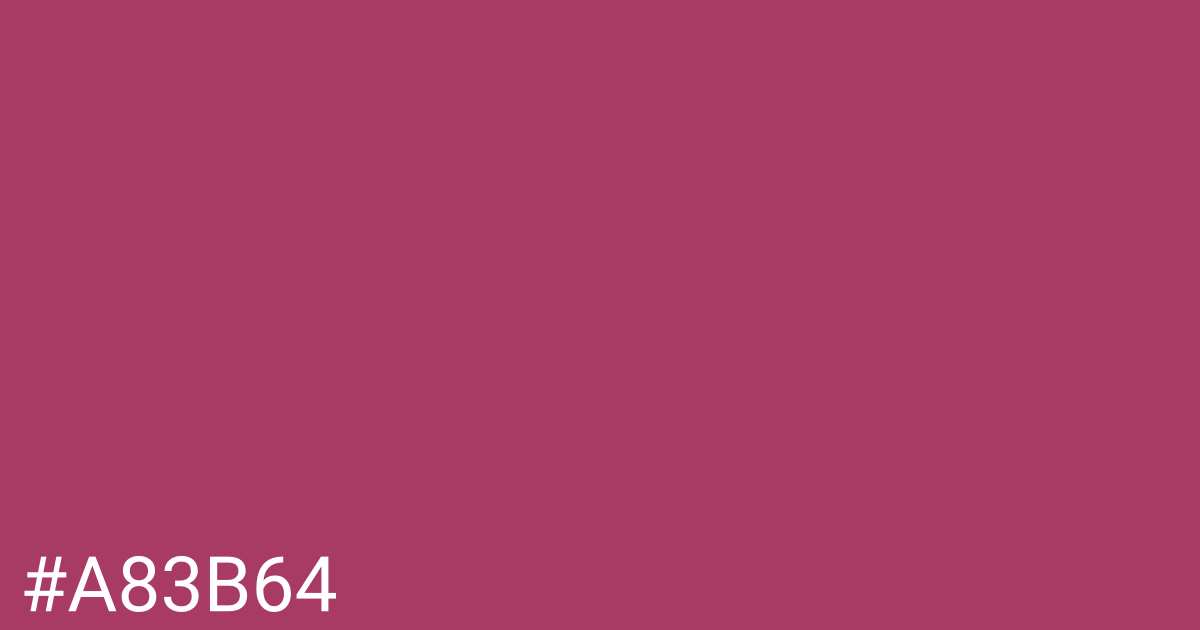 Hex color #a83b64 graphic